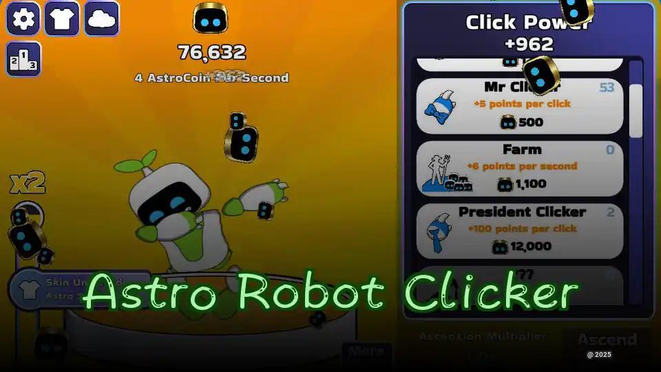 Astro Robot Clicker - Tap Your Way to Cosmic Millions in This Addictive Space Adventure!