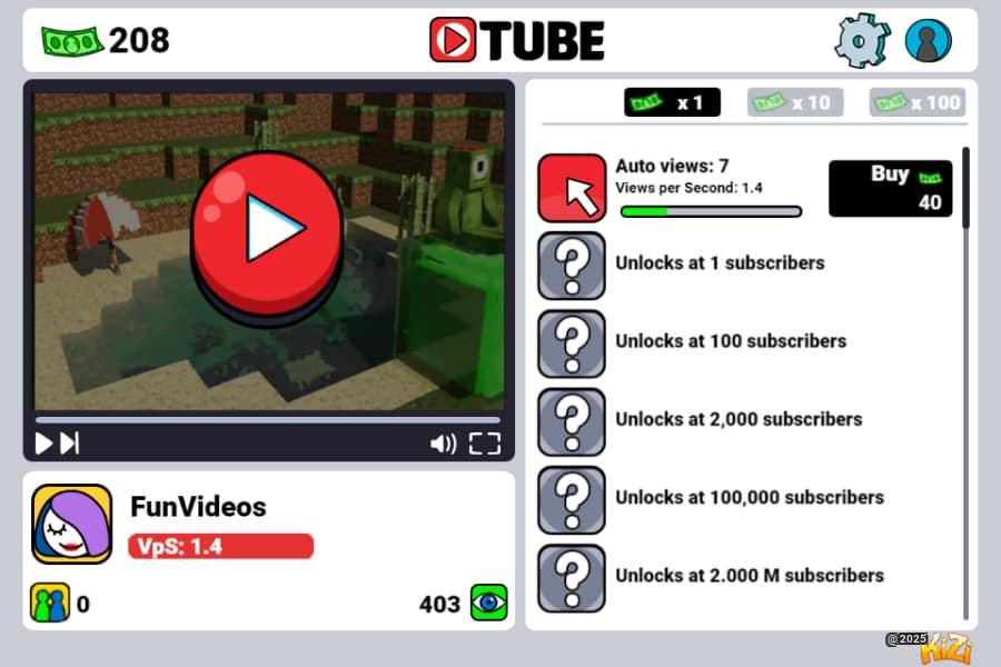 Tube Clicker - From Zero Views to YouTube Billionaire